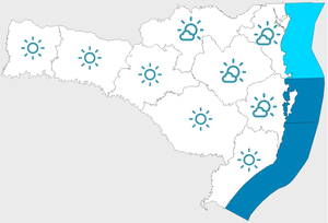Semana terá aumento de temperatura e instabilidade em Santa Catarina