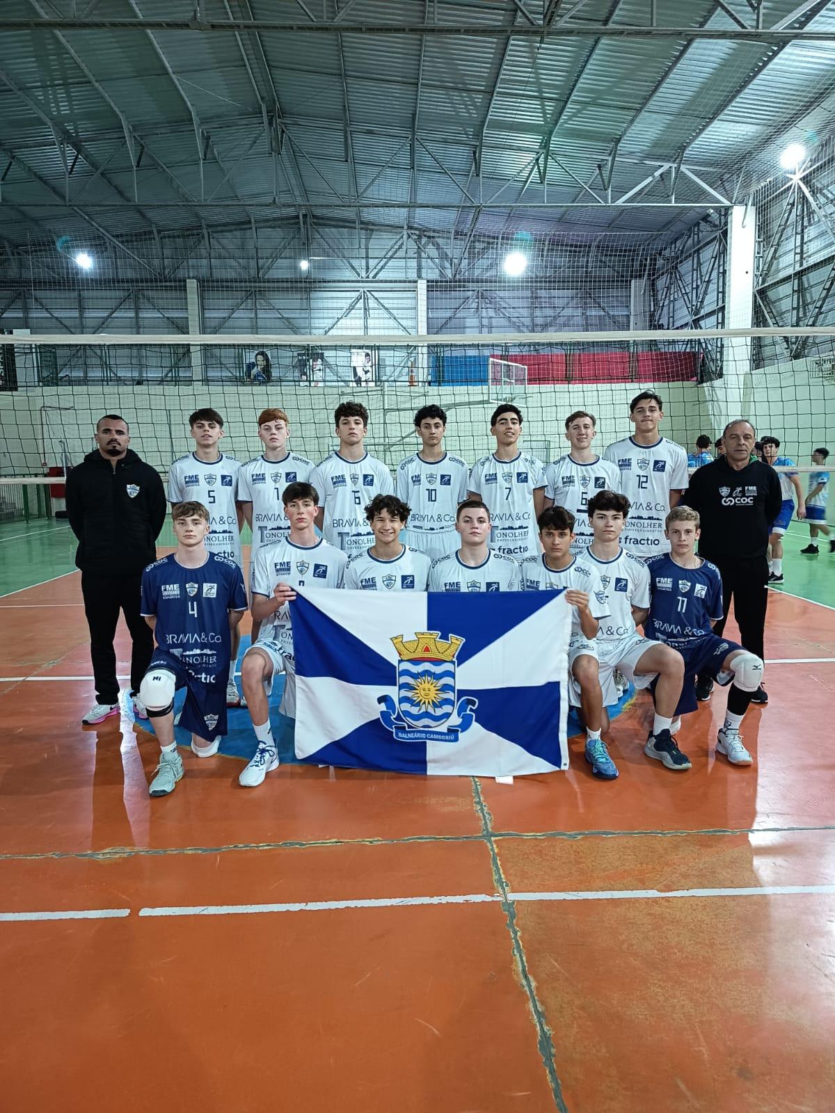 Voleibol de Balneário Camboriú mantém liderança ao vencer disputas da 3ª Etapa do Campeonato Estadual Sub-17