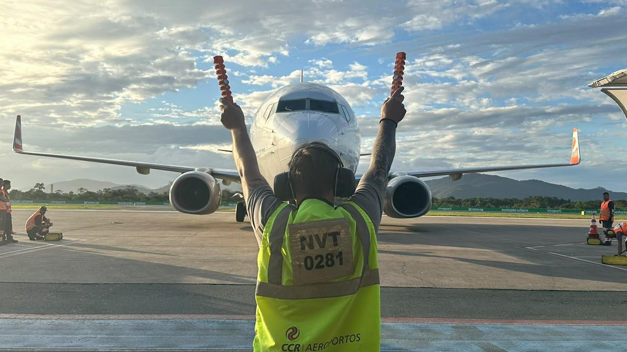 Aeroporto de Navegantes projeta melhor outubro de sua história com recorde de movimentação