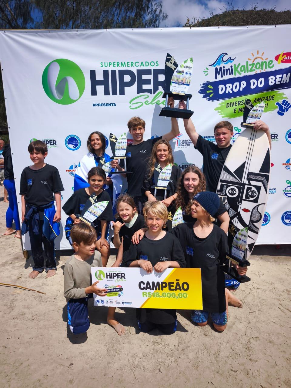 Balneário Camboriú conquista título por equipes e R$ 18 mil em festival nacional de surf