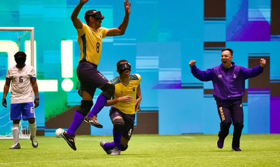 Brasil é hepatcampeão da Copa América de futebol de cegos em São Paulo