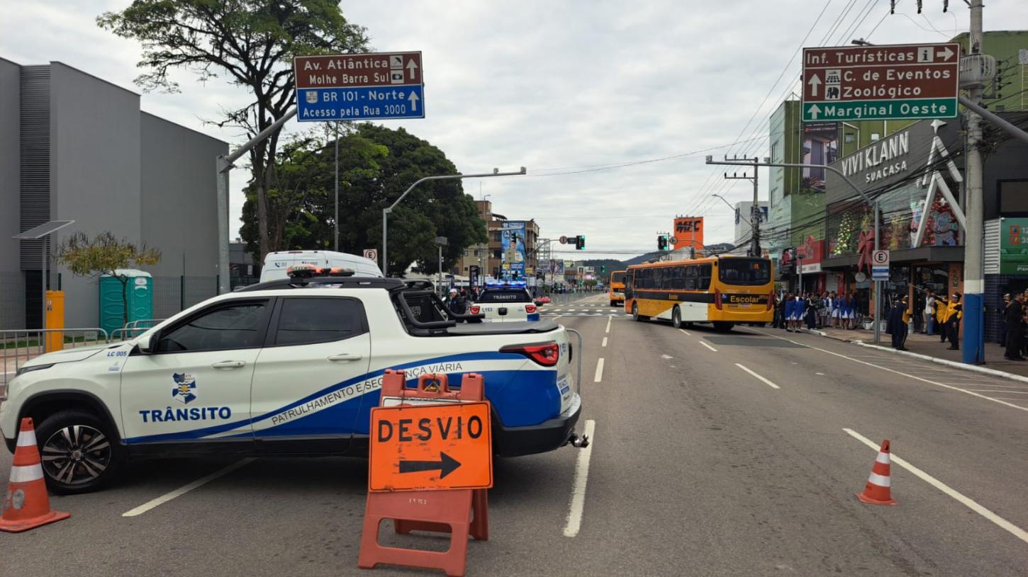 Confira as alterações de trânsito nesta segunda-feira em Balneário Camboriú