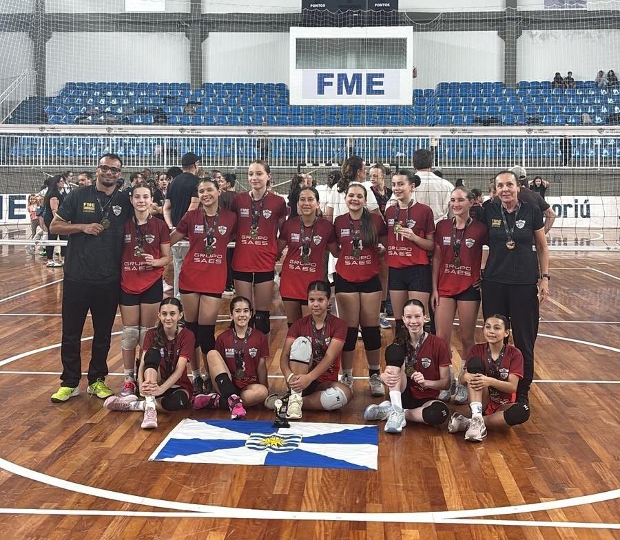Equipe de Balneário Camboriú garante o terceiro lugar na Liga Catarinense de Voleibol Sub-13