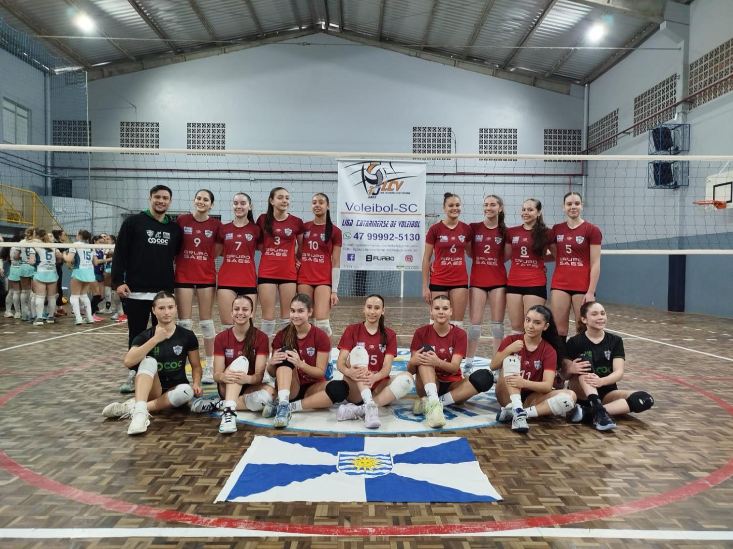 Equipe de Balneário Camboriú vence 2ª Etapa da Liga Catarinense de Voleibol Sub-16