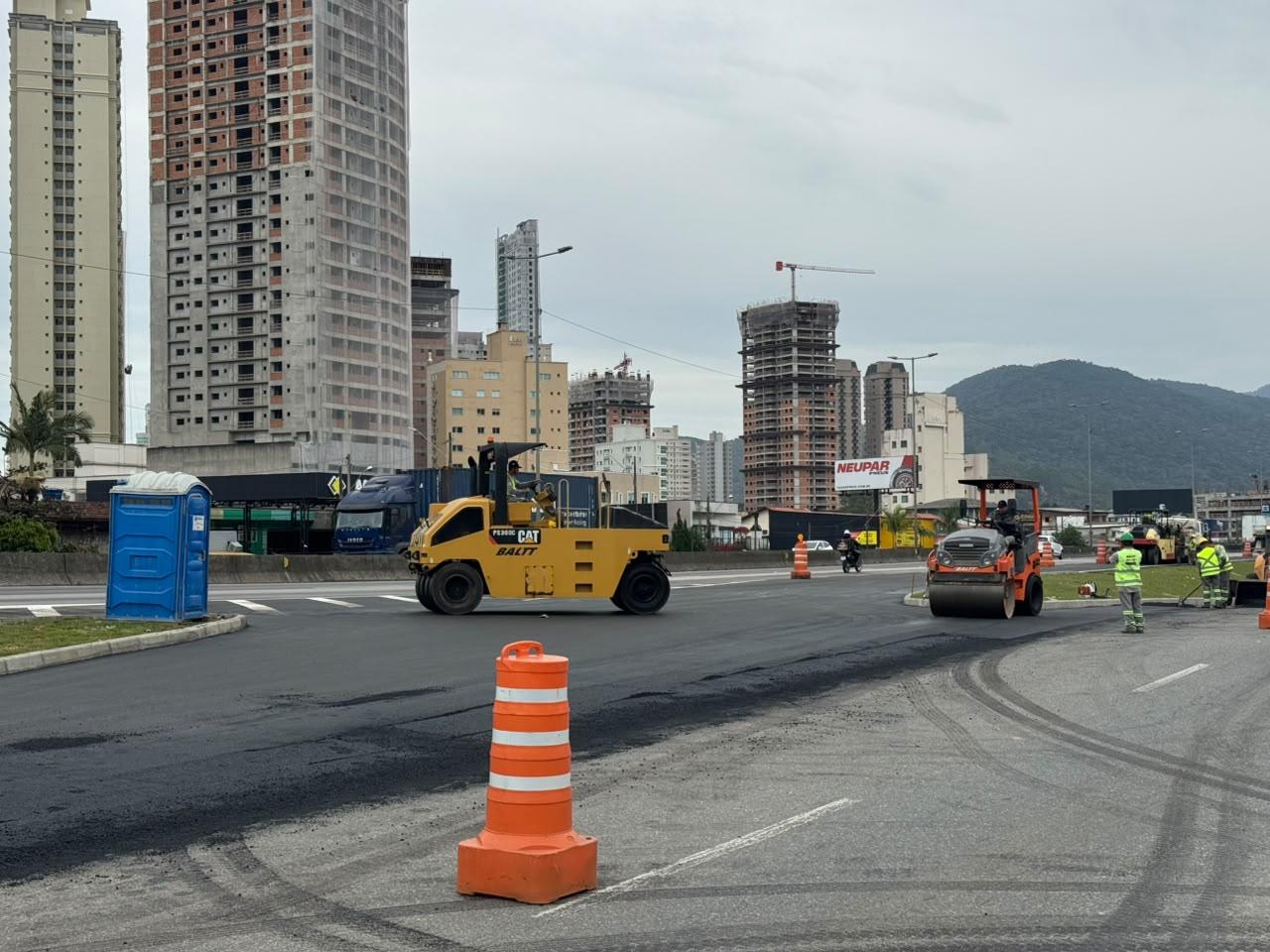 Itapema: Nova alça de acesso à BR-101 entra na reta final das obras