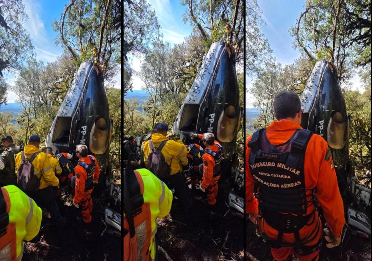 JTA avalia viabilidade para retirada de aeronave na Serra Catarinense