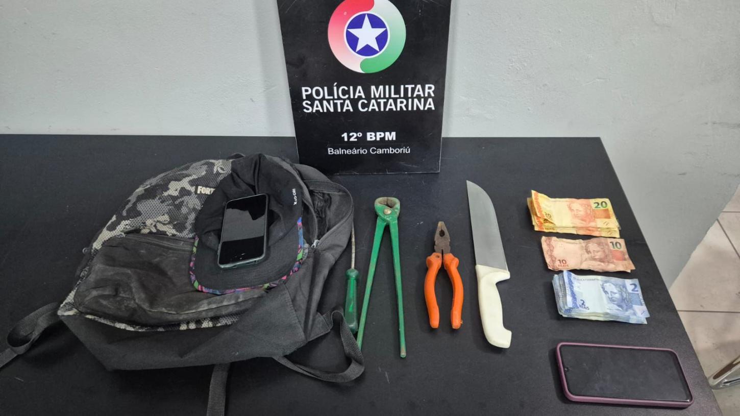 Polícia Militar age rápido e prende autor de roubo em Camboriú