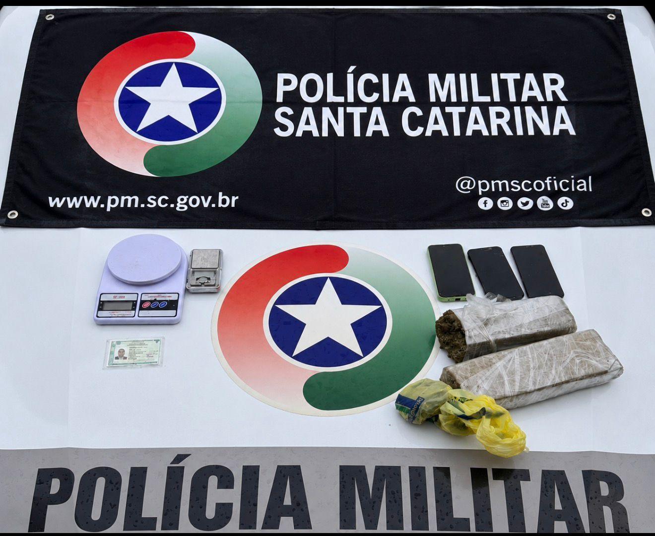 Polícia Militar apreende mais de 1,3 kg de maconha em residência no Centro de São João Batista