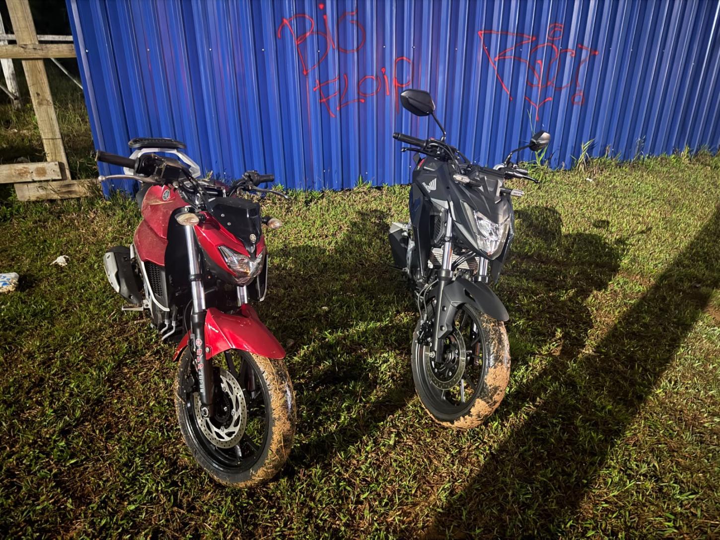 Polícia Militar recupera duas motocicletas e localiza peça de veículo furtado em Camboriú