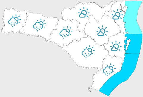 Sol e calor em Santa Catarina, com mudança no tempo a partir de domingo
