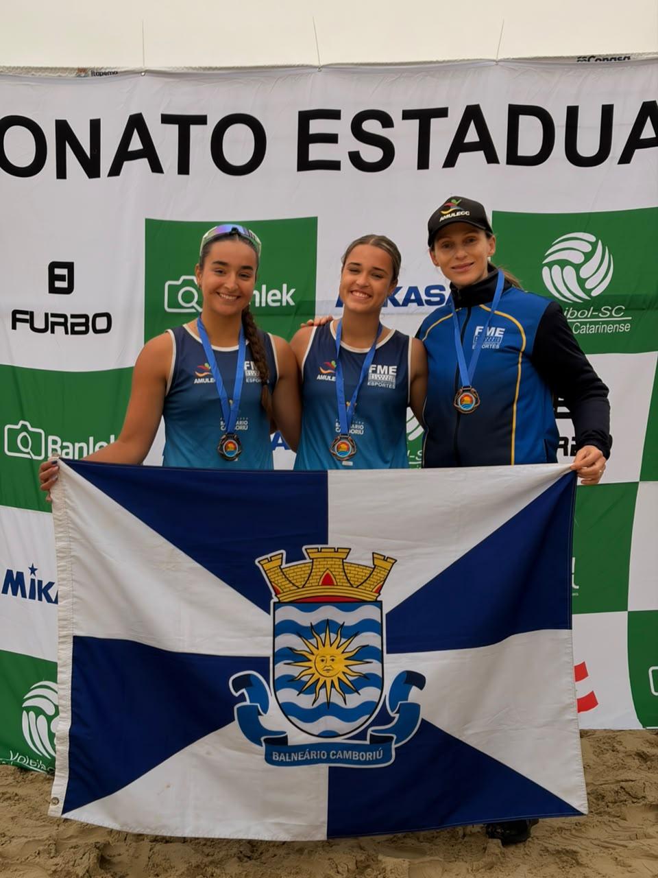 Balneário Camboriú conquista o 3º lugar no Circuito Catarinense de Vôlei de Praia Sub-21 Feminino 