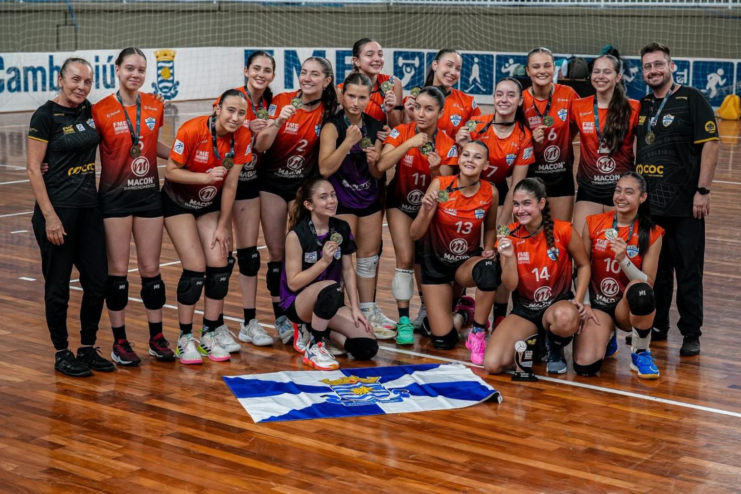 Balneário Camboriú conquista vice-campeonato da Liga Catarinense Sub-16 Feminino de Voleibol