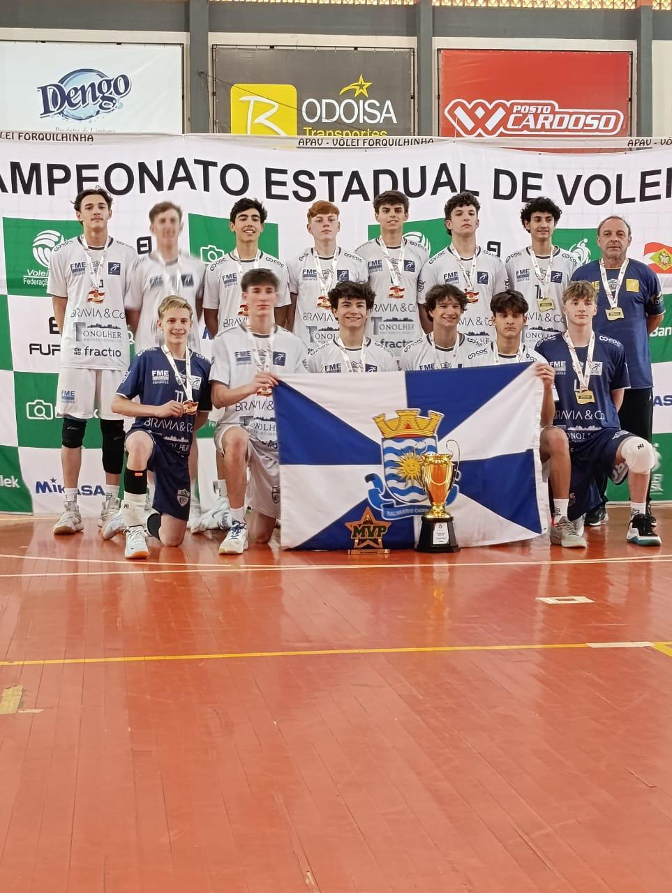Equipe de Balneário Camboriú conquista título do Campeonato Catarinense de Voleibol Sub-16 Masculino