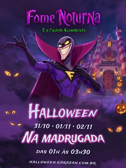 FIM DE SEMANA: Karazan e o Castelo Mágico terá noites assustadoras no Halloween