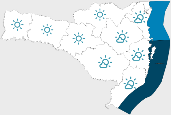 Início da semana de sol e temperatura baixa na madrugada