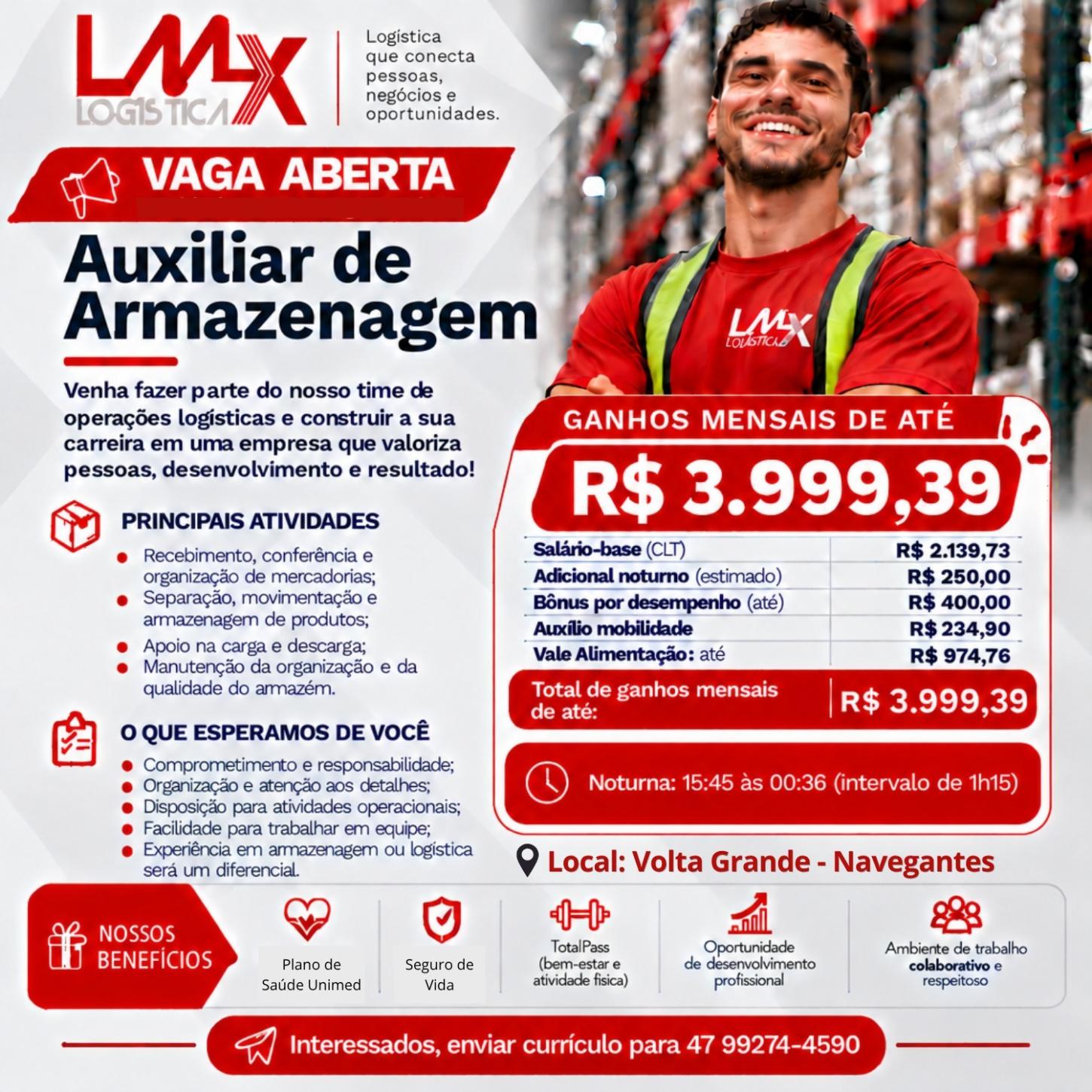 LMX Logística abre 25 vagas para operação logística dos produtos Soprano em Navegantes