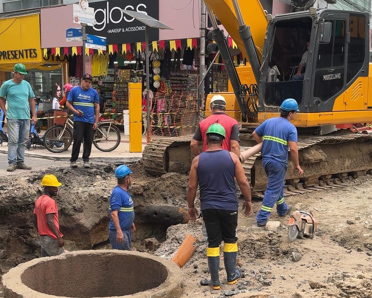 Obra de macrodrenagem na Rua 1400 terá horário estendido