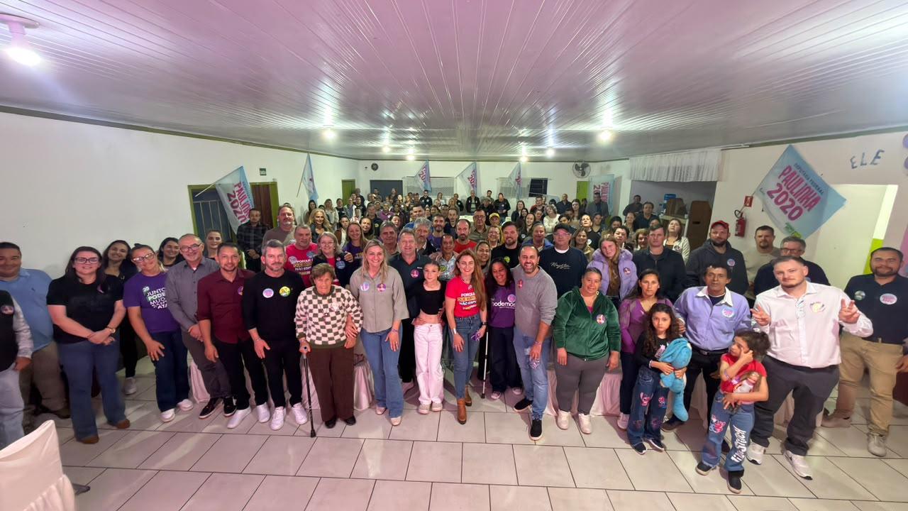 Paulinha participa de evento com apoiadores em última passagem pelo Planalto Norte de Santa Catarina