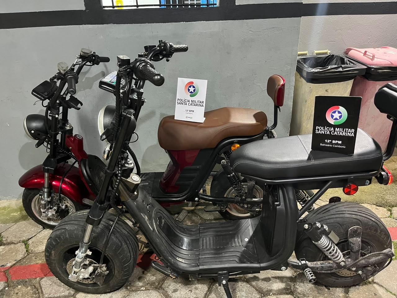 Polícia Militar recupera autopropelido elétrico e apreende envolvidos em Camboriú