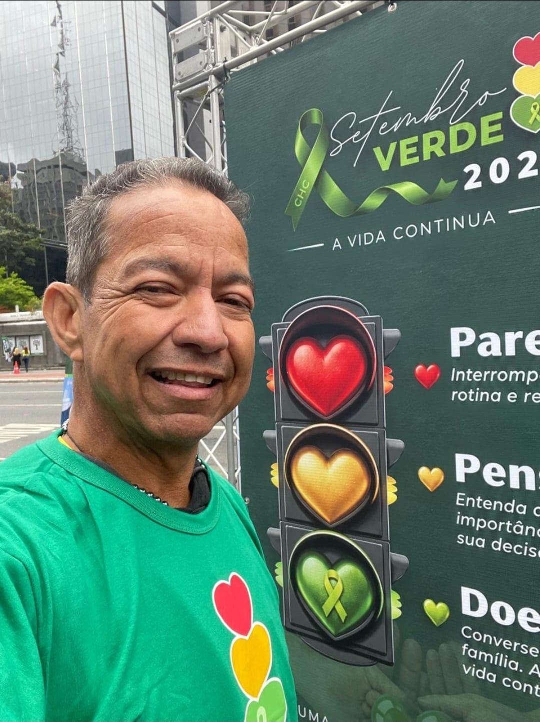 Dr Eudes Lacerda Magalhães durante evento de incentivo a doação de órgãos, em SP.