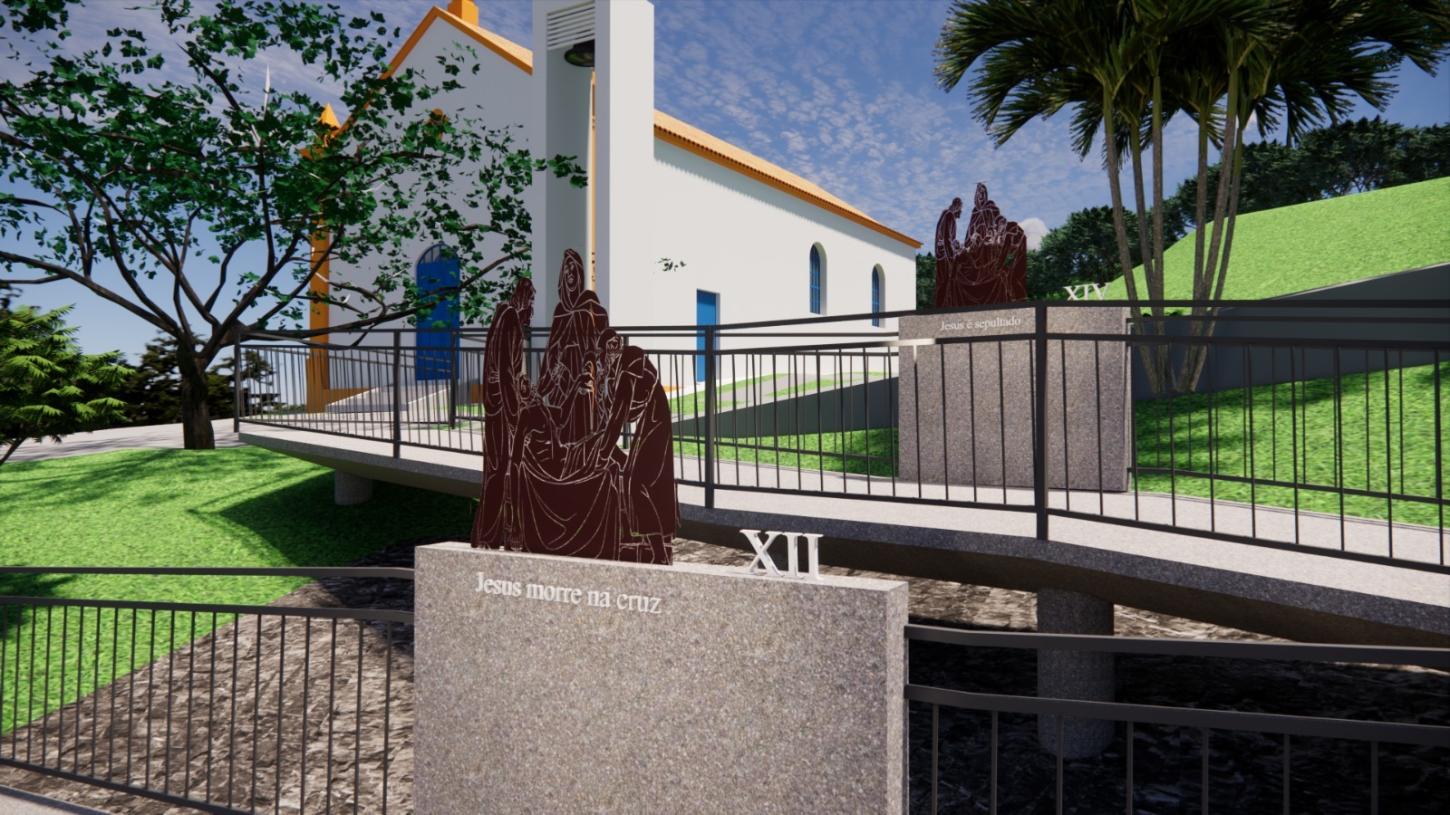 Projeto final da rampa de acessibilidade da Capela Santo Amaro é apresentado