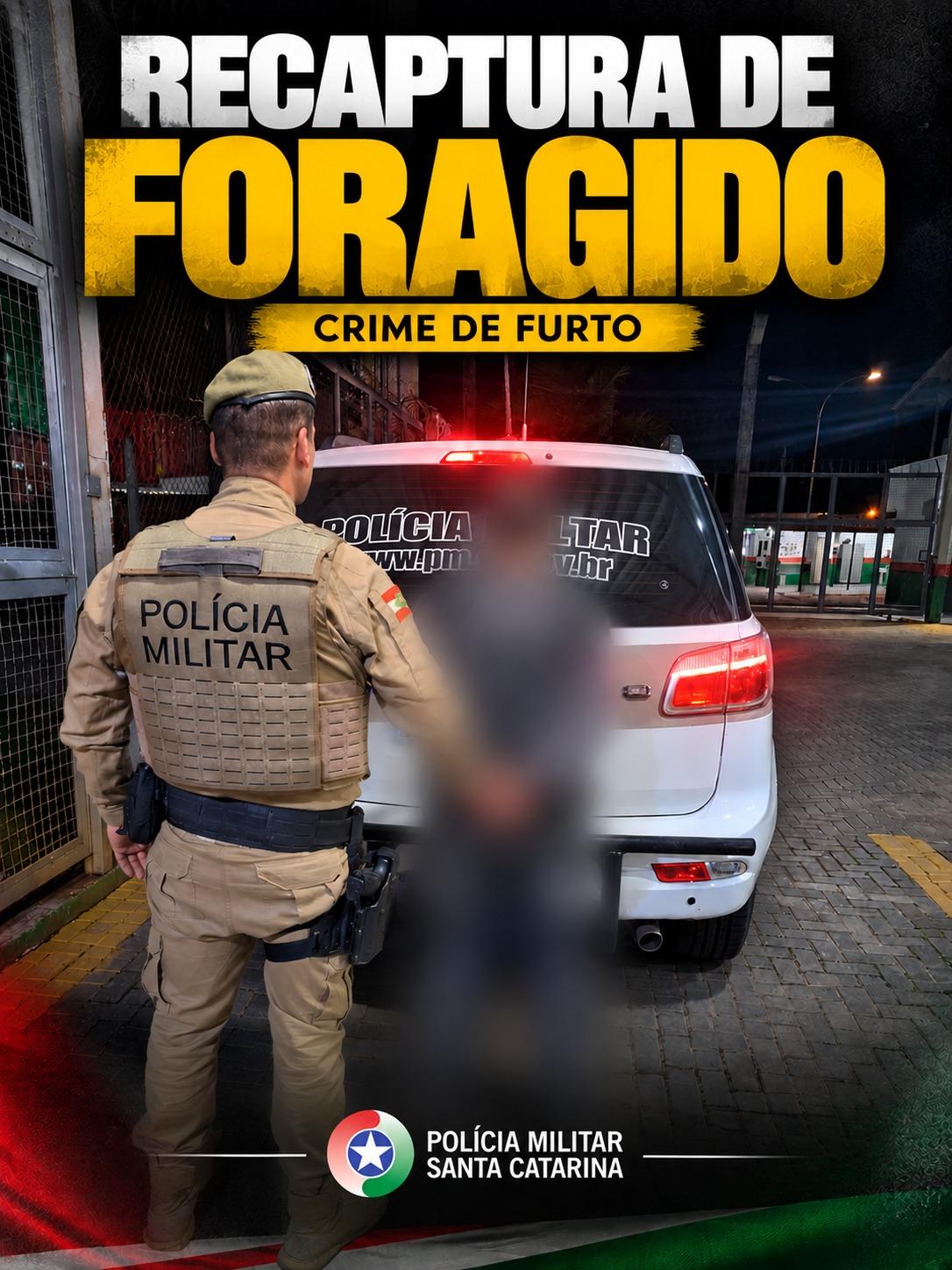 REFORÇO NO POLICIAMENTO JÁ APRESENTA RESULTADOS COM PRISÃO DE FORAGIDO E RECUPERAÇÃO DE MOTOCICLETA EM BALNEÁRIO CAMBORIÚ