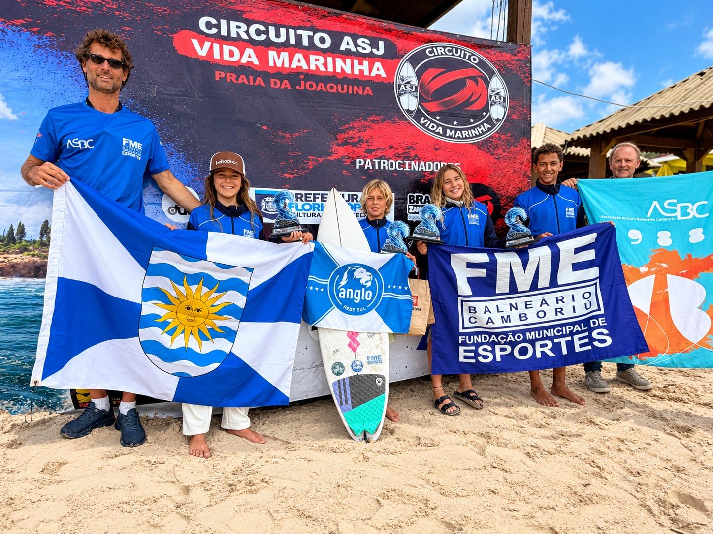 Surf de Balneário Camboriú conquista quatro pódios em etapa estadual na Joaquina