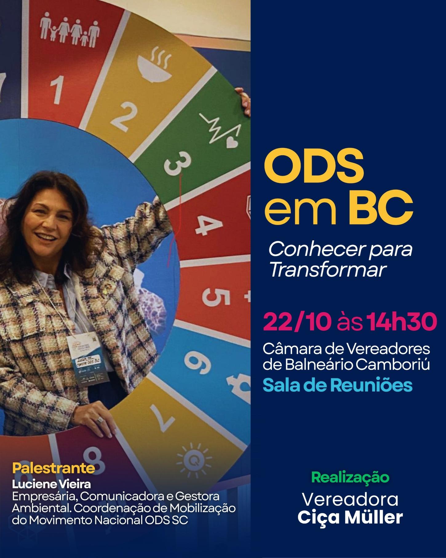 Vereadora Ciça Müller promove encontro sobre os Objetivos de Desenvolvimento Sustentável