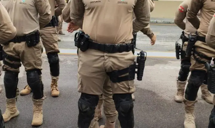 1º BPM de Itajaí sedia treinamento especializado em policiamento com motocicletas da PMSC
