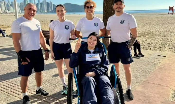 10 anos após um AVC, guarda municipal de Balneário Camboriú reencontra a corrida através do Pernas Solidárias