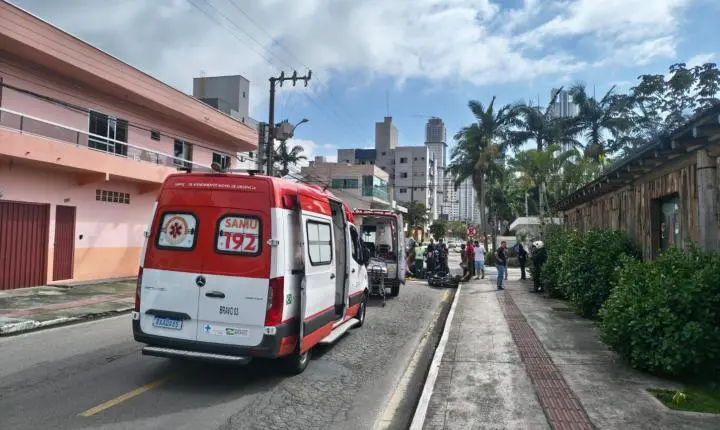 Acidente com moto deixa dois feridos na Vila Real