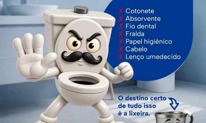 Acúmulo de lenços umedecidos causa problemas na rede de esgoto do Bairro das Nações