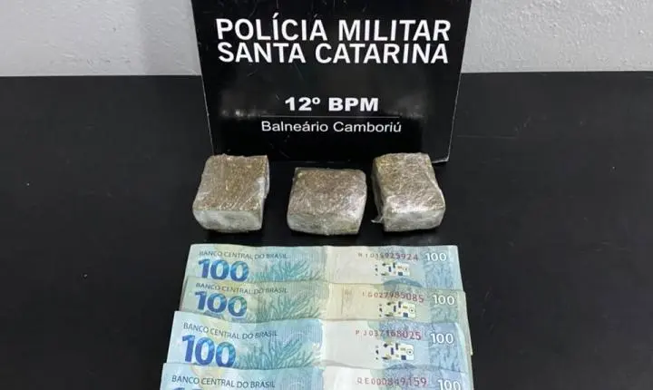 Adolescente de 15 anos é apreendido por tráfico de drogas em Camboriú
