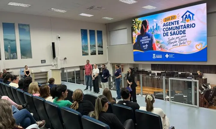 Agentes comunitários de saúde de Balneário Camboriú são homenageados em evento na Câmara de Vereadores