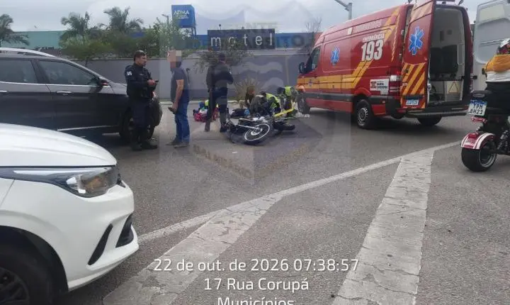 Agentes de Trânsito atendem acidente com vítima na Marginal Oeste - Confira as alterações do trânsito nesta sexta-feira