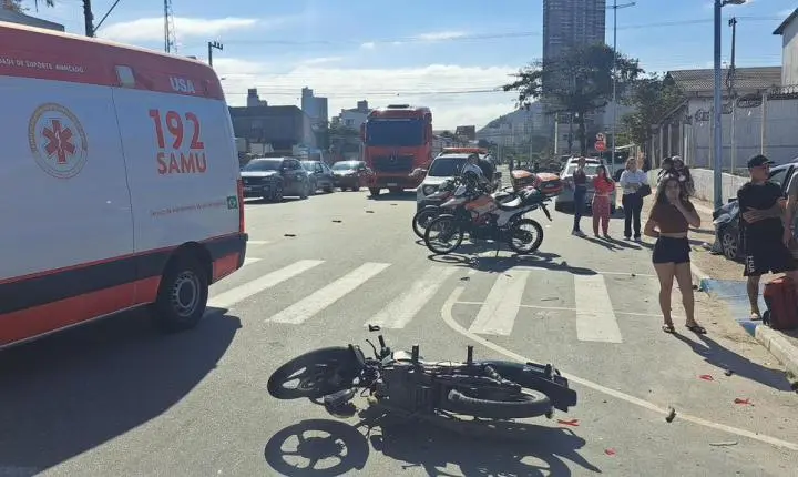 Agentes de Trânsito de Balneário Camboriú atendem acidentes com vítimas no bairro dos Municípios, Vila Real e Avenida Atlântica - Confira as alterações do trânsito para amanhã quinta-feira