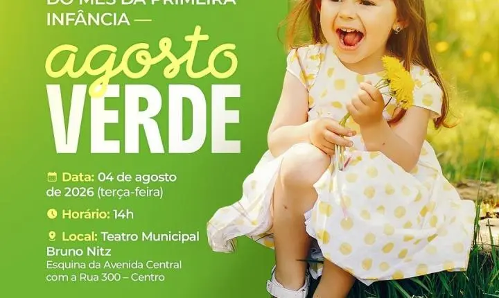 Agosto Verde: evento marca abertura do mês dedicado à primeira infância em Balneário Camboriú