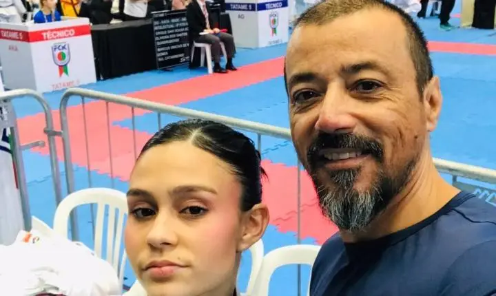Atleta de Balneário Camboriú sobe ao pódio da 3ª Etapa do Estadual de Karatê