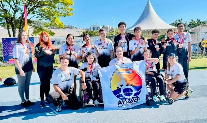 Atletas de Balneário Camboriú garantem mais de 60 medalhas no Meeting Paralímpico em Florianópolis