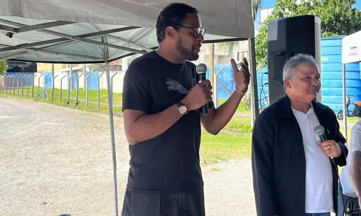 Atletismo de Balneário Camboriú recebe campeão olímpico e recordista mundial em salto em altura 