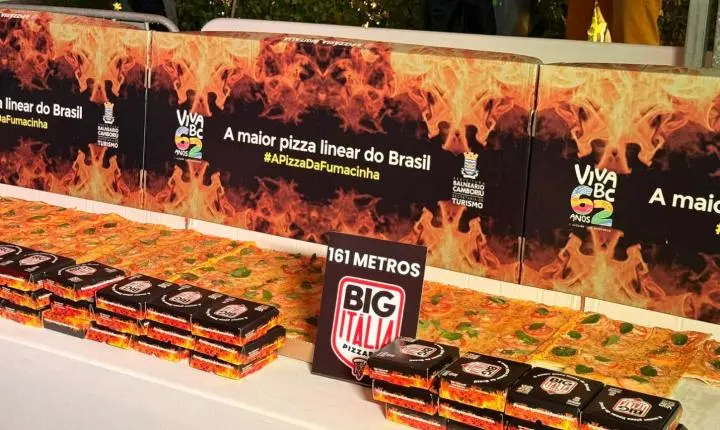 Balneário Camboriú celebra o Dia da Pizza com dois recordes nacionais