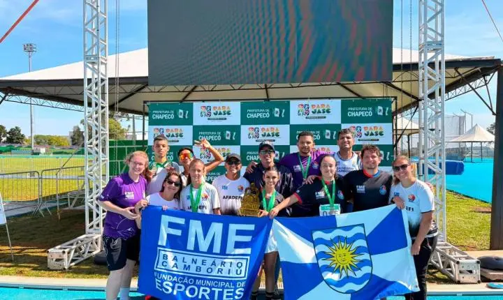 Balneário Camboriú conquista 80 medalhas e oito troféus nos Jogos Abertos Paradesportivos de Santa Catarina