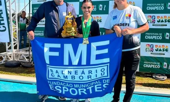 Balneário Camboriú conquista as primeiras medalhas e troféu nos Jogos Abertos Paradesportivos de Santa Catarina