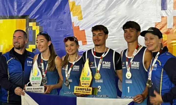 Balneário Camboriú conquista pódios em oito modalidades e cinco troféus na Etapa Estadual da Olesc