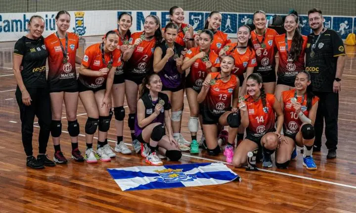Balneário Camboriú conquista vice-campeonato da Liga Catarinense Sub-16 Feminino de Voleibol