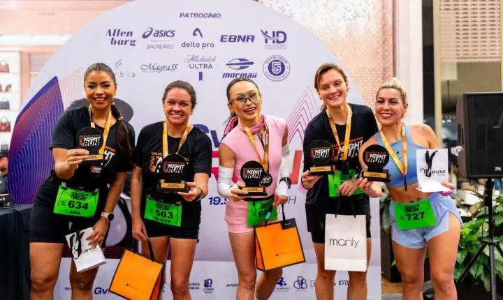 Balneário Shopping Night Run reúne 500 participantes em corrida noturna inédita