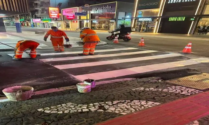 BC Trânsito implanta nova sinalização viária nas ruas 51 e 1001