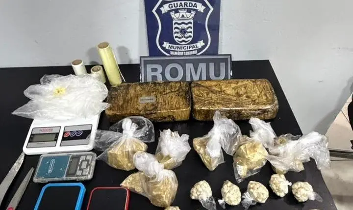 Casal traficante é preso pela Guarda Municipal com quase 3kg de crack 