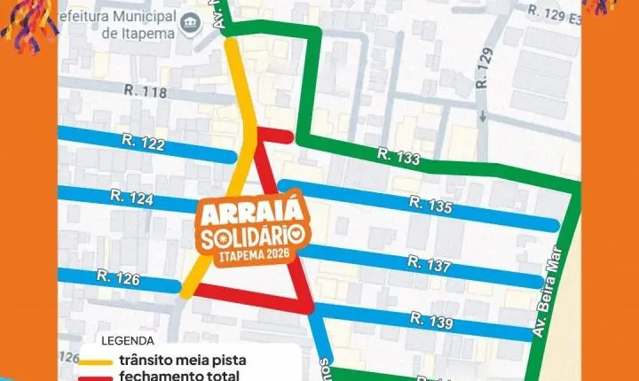 Centro de Itapema terá novas alterações de trânsito no final de semana