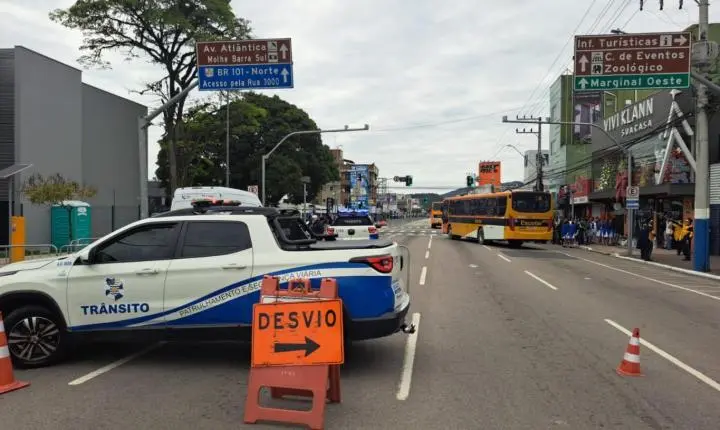 Confira as alterações de trânsito nesta segunda-feira em Balneário Camboriú
